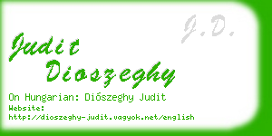 judit dioszeghy business card